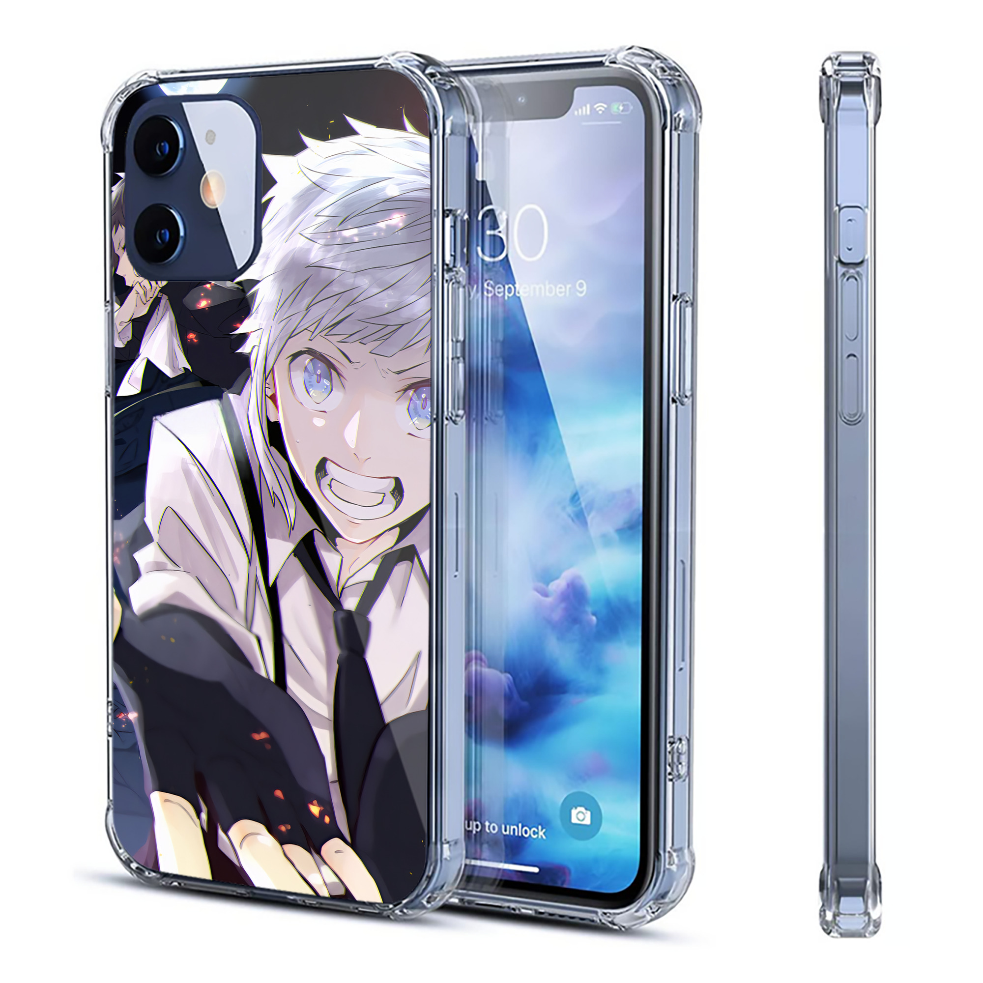 （画像用） 文豪ストレイドッグス Bungo Stray Dogs 【iPhone 12シリーズ対応】透明スマホケース（クリアソフトケース）